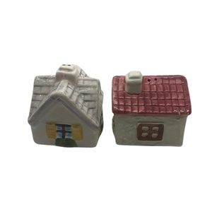 SALE - Christmas Village house Salt and Pepper Shakers